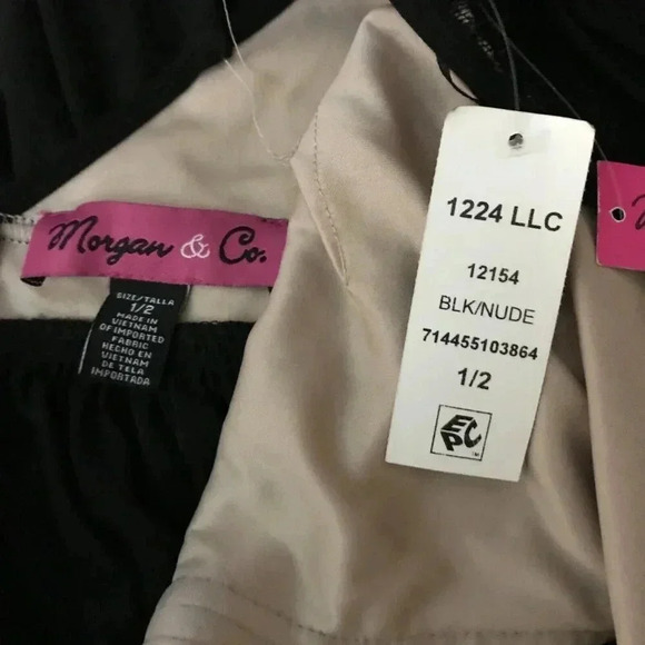 Morgan & Company Juniors' Glitter Lace Cutout Party Dress NWT 1/2 - Picture 11 of 11